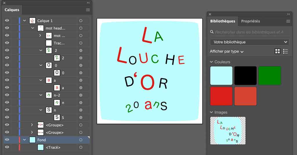 Projet Festival de La Louche d'Or - étape logo