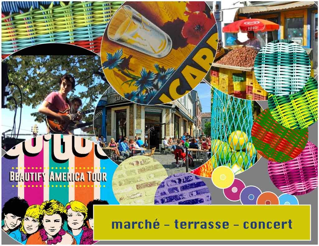 Projet Festival de La Louche d'Or MoodBoard nommé Les Soupiers Le Marche Terrasse Concert
